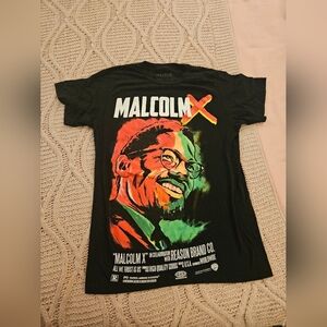 Malcolm X Graphic T-Shirt - Black